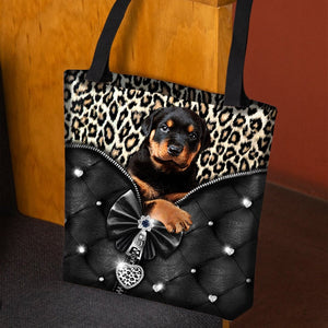 2022 New Release Rottweiler All Over Printed Tote Bag
