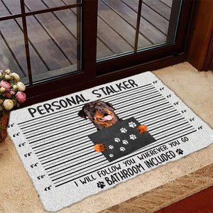 Rottweiler Personal Stalker Doormat