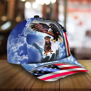 Rottweiler Perfect One Nation Under God Cap For Patriots And Dog Lovers