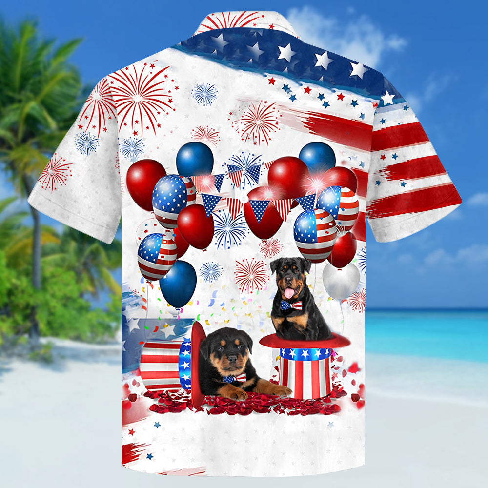 Rottweiler Independence Day Hawaiian Shirt
