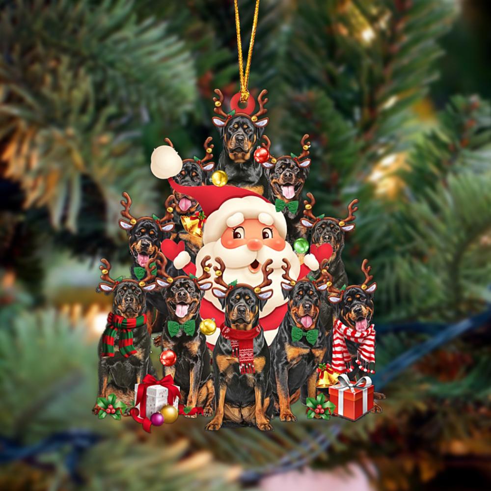 New Release Rottweiler Christmas Hanging Ornament
