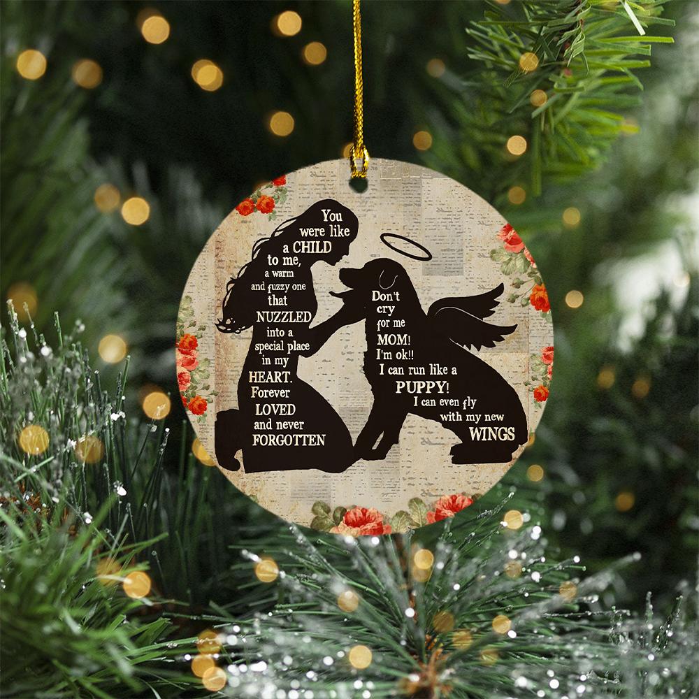 Rottweiler Angel Memorial Ornament