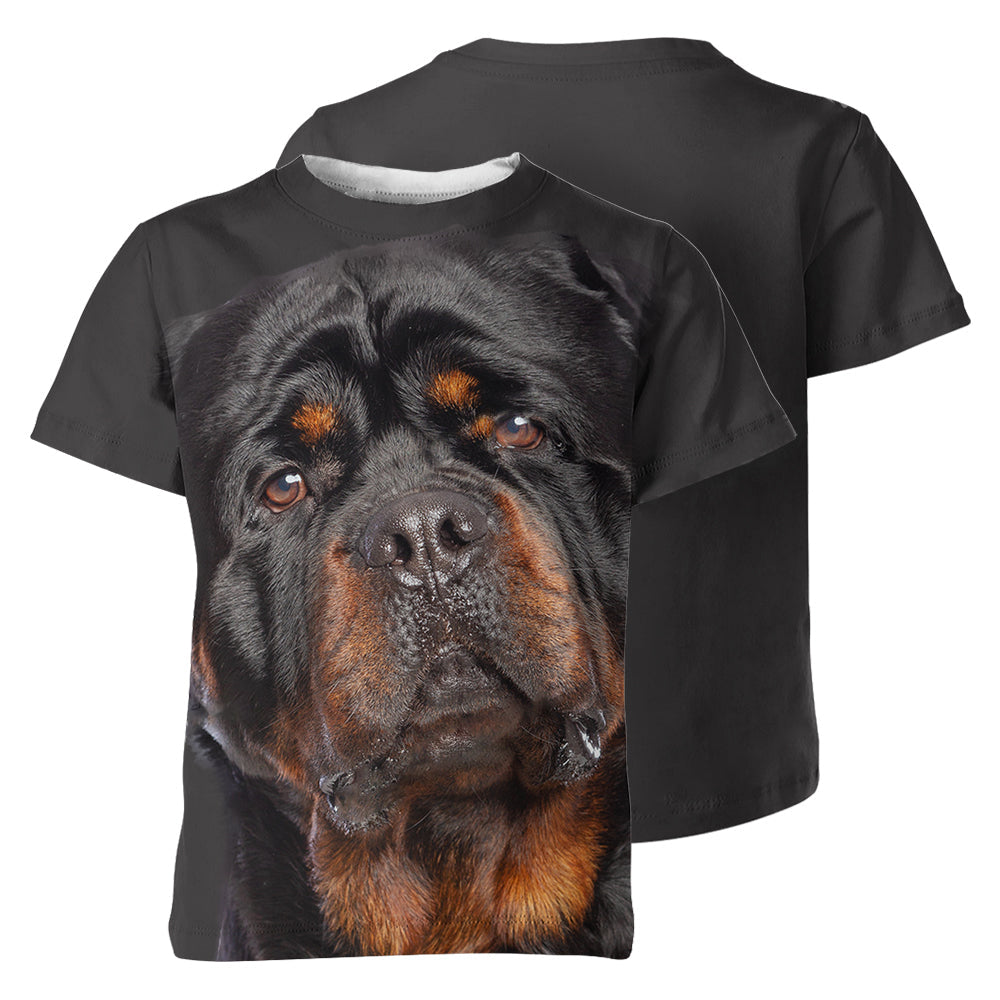 Rottweiler 3D Graphic Unisex T-shirt