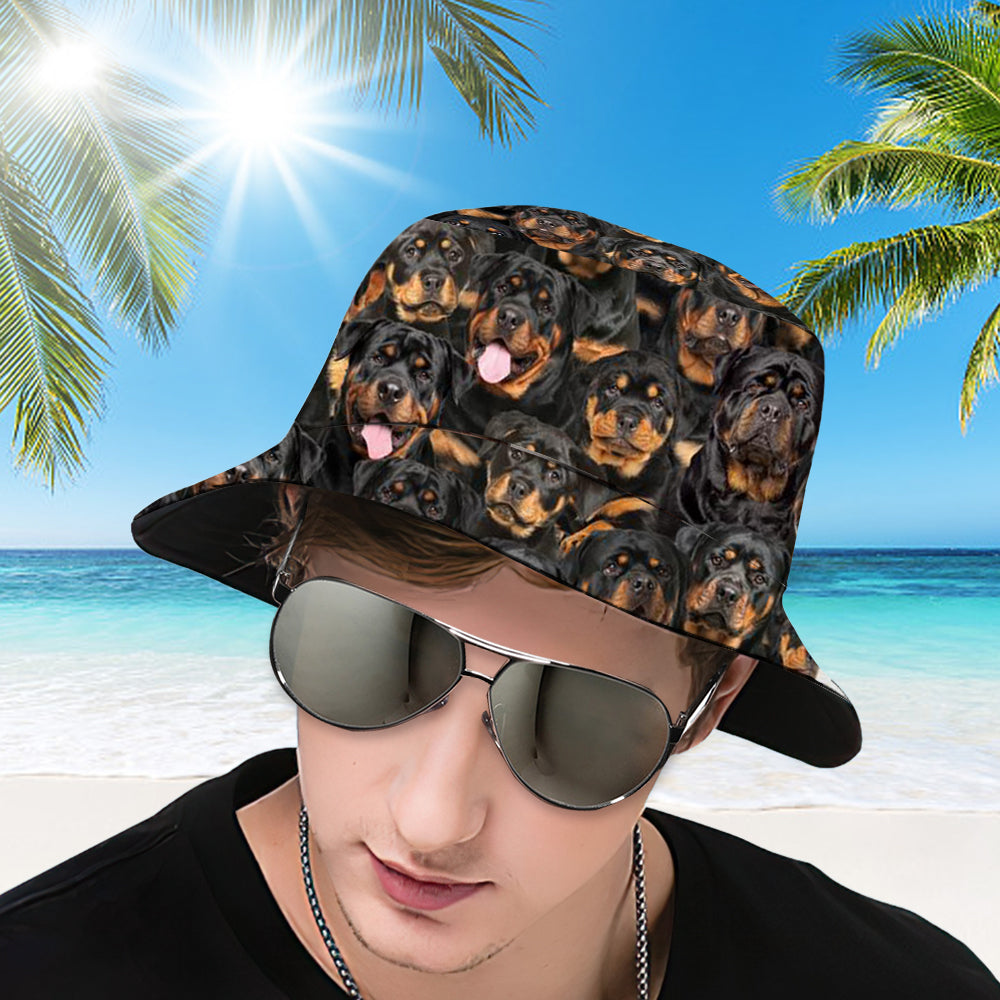 A Bunch Of Rottweilers Bucket Hat