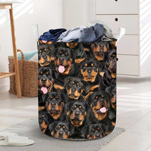 A Bunch Of Rottweilers Laundry Basket