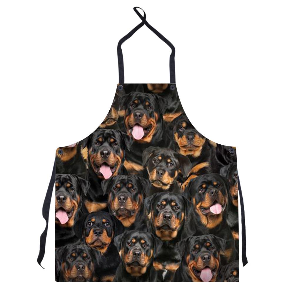 A Bunch Of Rottweilers Apron/Great Gift Idea For Christmas