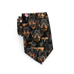 A Bunch Of Rottweilers Tie For Men/Great Gift Idea For Christmas