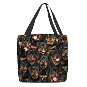 A  Bunch Of Rottweilers Tote Bag