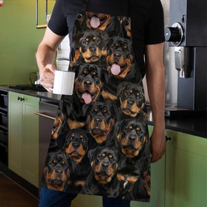 A Bunch Of Rottweilers Apron/Great Gift Idea For Christmas