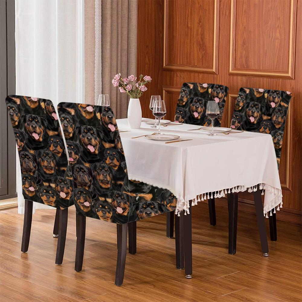 A Bunch Of Rottweilers Chair Cover/Great Gift Idea For Dog Lovers