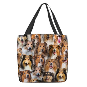 A Bunch Of Rough Collies Tote Bag