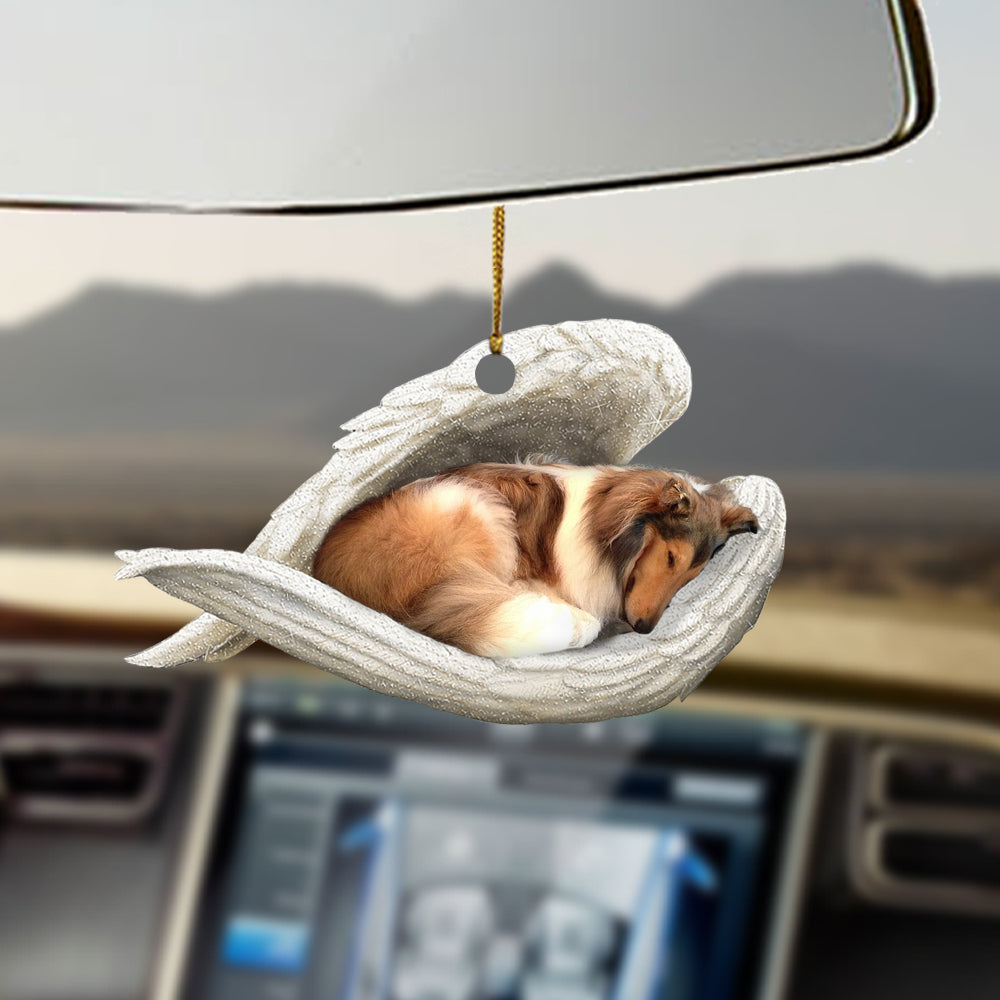 Rough Collie Sleeping Angel Ornament Sleeping Angel Car Hanging Ornament
