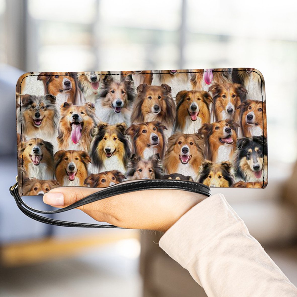 A Bunch Of Rough Collies Clutch Purse