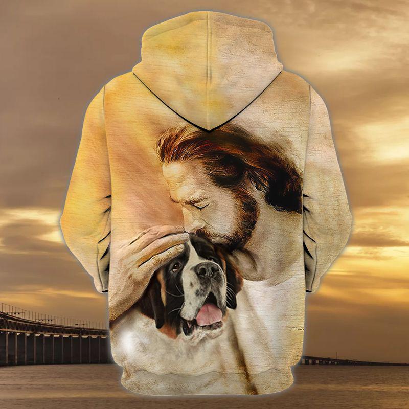 St. Bernard With God Unisex Hoodie