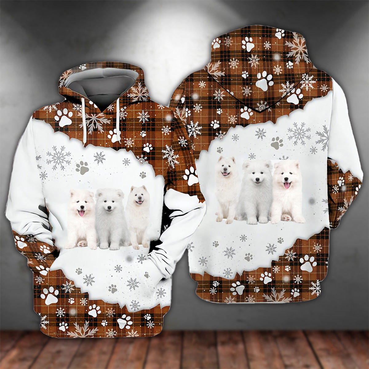 Samoyed Happy Holiday Unisex Hoodie