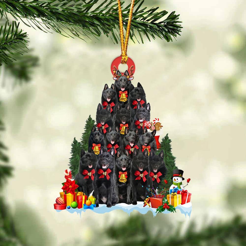 Schipperke-Dog Christmas Tree Ornament
