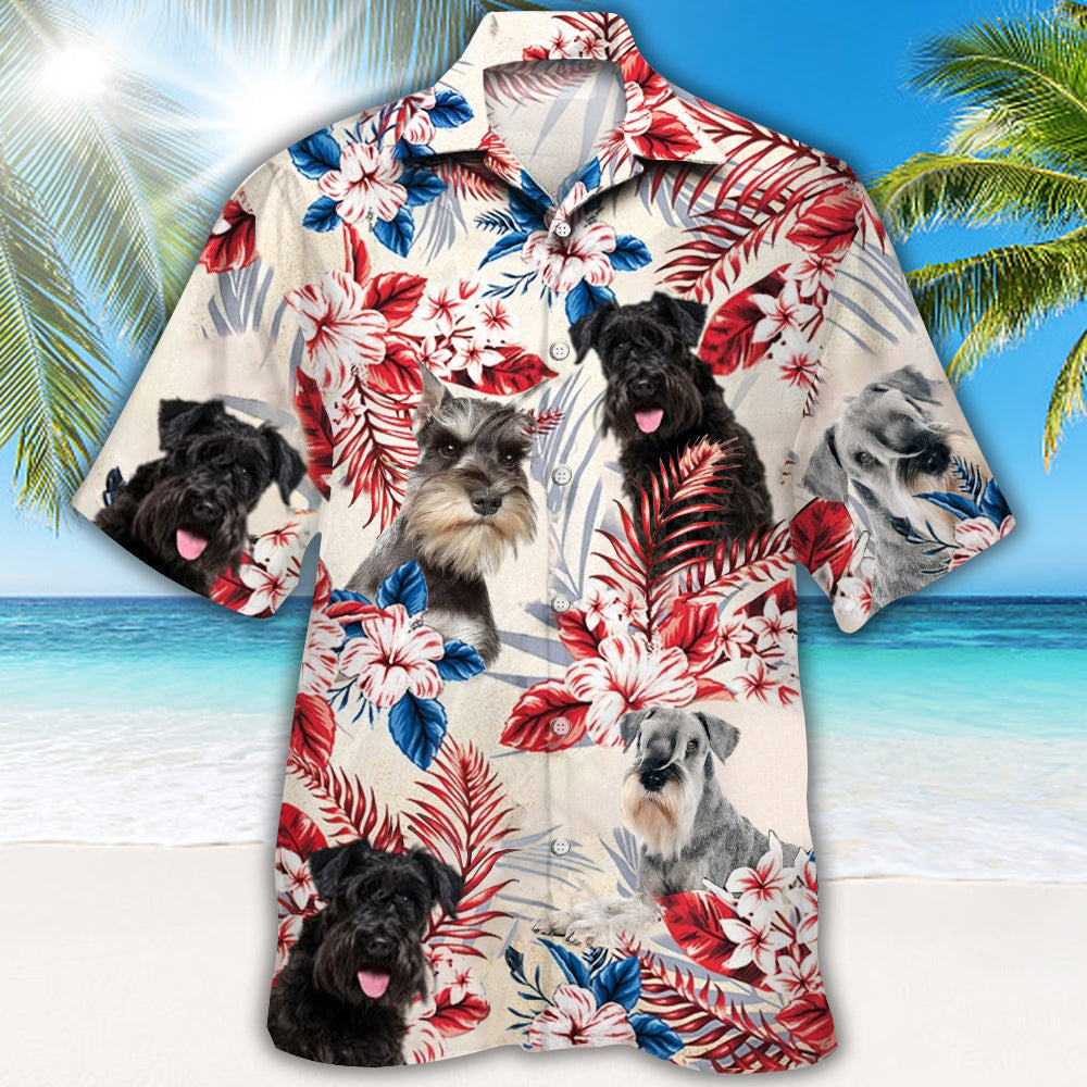 Schnauzer Hawaiian Shirt