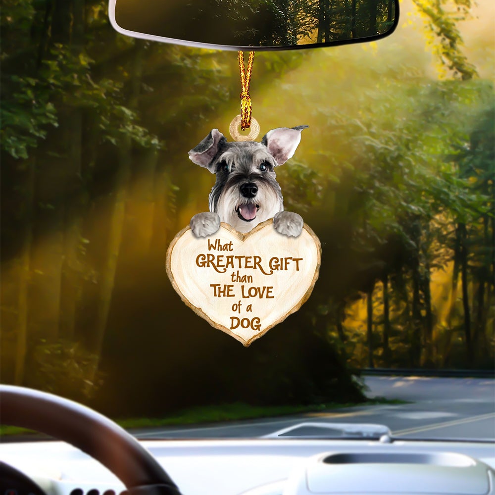 Schnauzer 2 Greater Gift Car Hanging Ornament