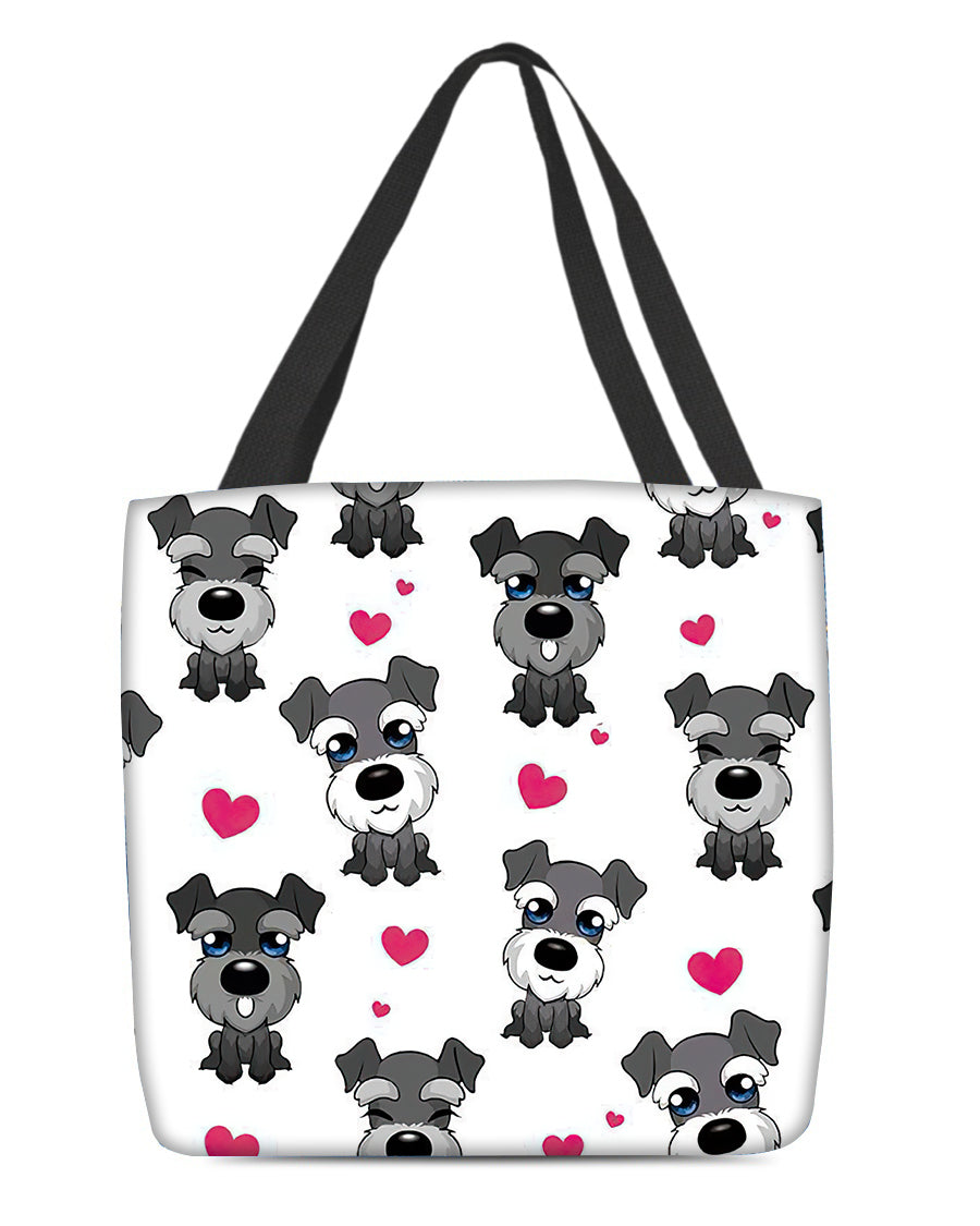Cute Schnauzer Tote Bag