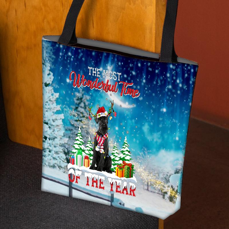 Schnauzer Christmas Tote Bag