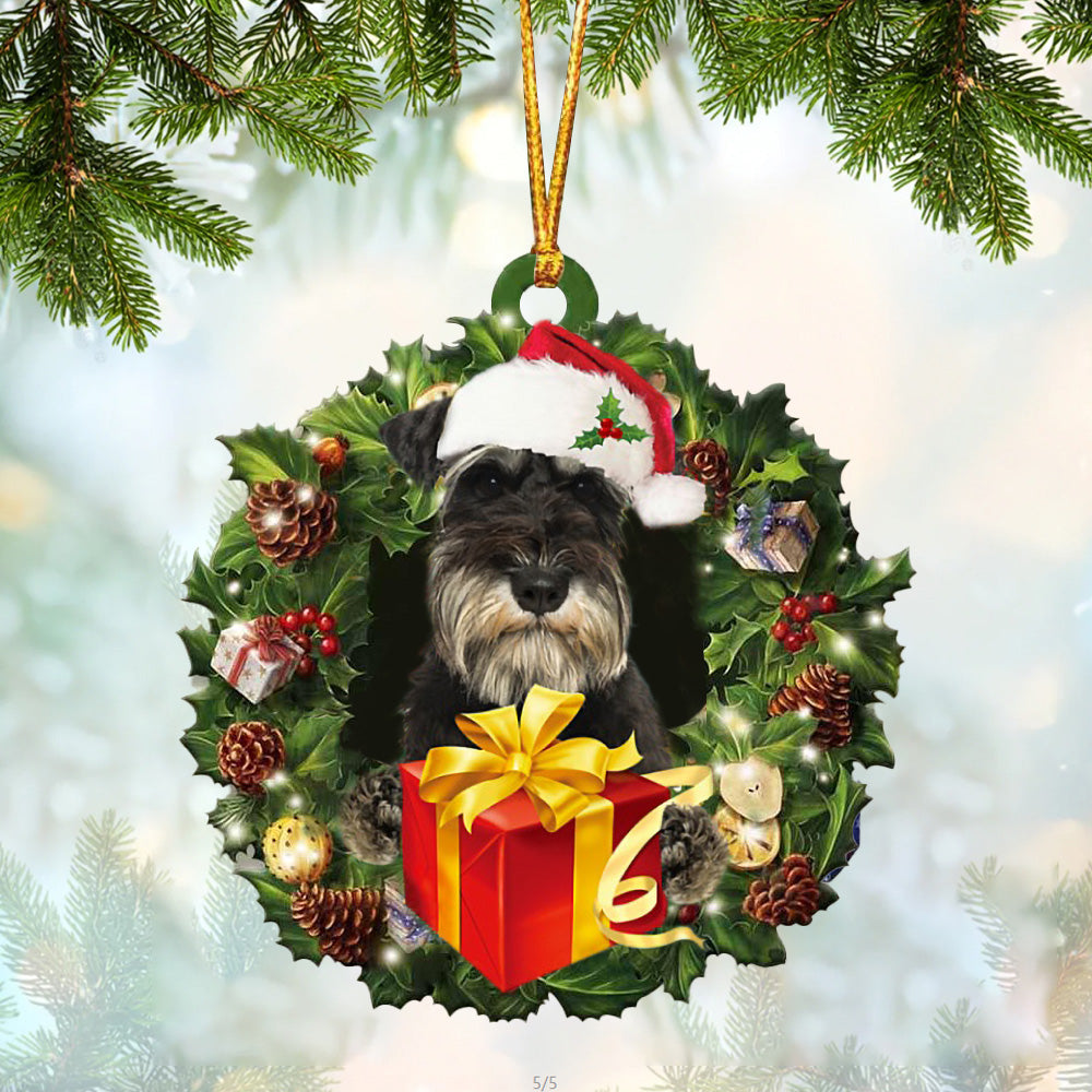 Schnauzer Christmas Gift Hanging Ornament