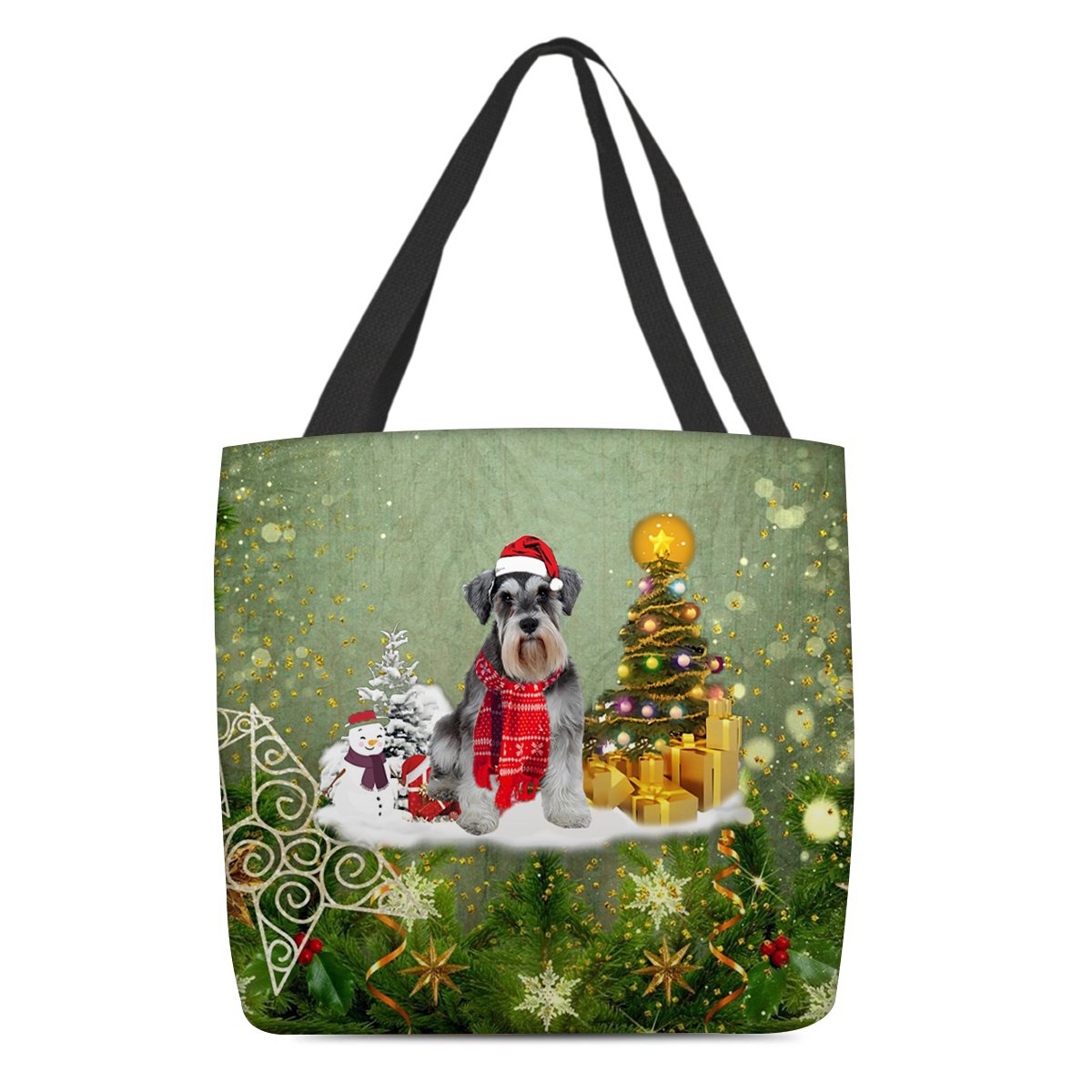 Schnauzer  Merry Christmas Tote Bag