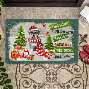This Home Is Filled With Kisses/Schnauzer Doormat