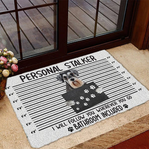 Schnauzer Personal Stalker Doormat