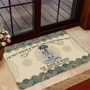 Wish A Mufuka Would-Schnauzer Doormat