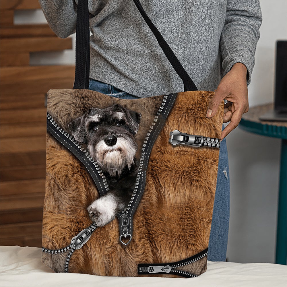 Schnauzer All Over Printed Tote Bag
