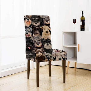 A Bunch Of Schnauzers Chair Cover/Great Gift Idea For Dog Lovers