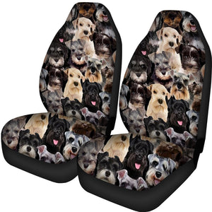 A Bunch Of Schnauzers Car Seat Cover