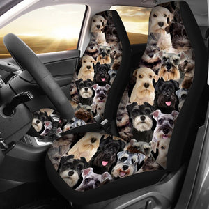 A Bunch Of Schnauzers Car Seat Cover