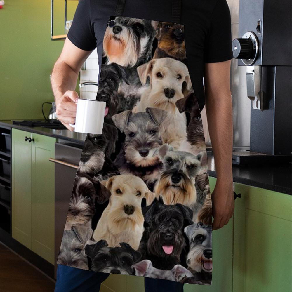 A Bunch Of Schnauzers Apron/Great Gift Idea For Christmas
