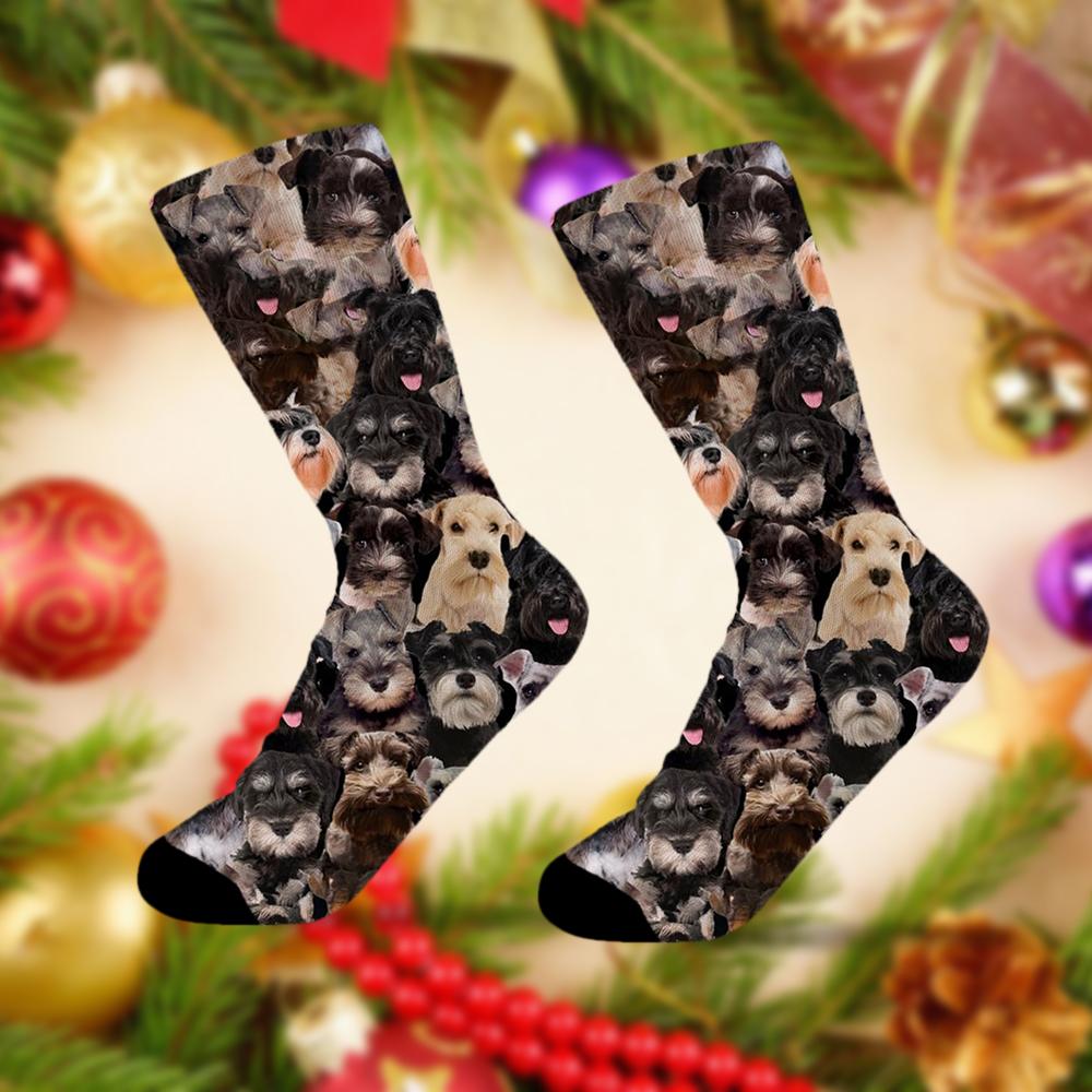 A Bunch Of Schnauzers Socks
