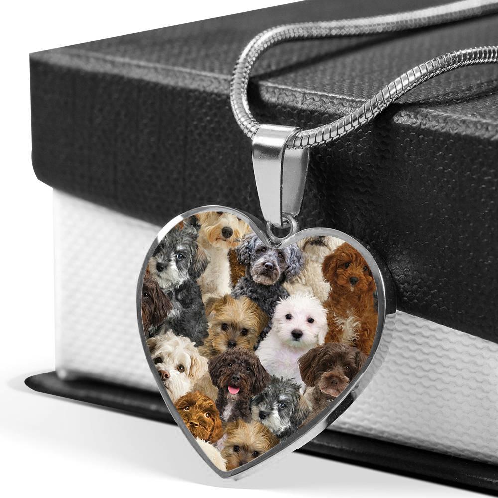 A Bunch Of Schnoodles Heart Necklace