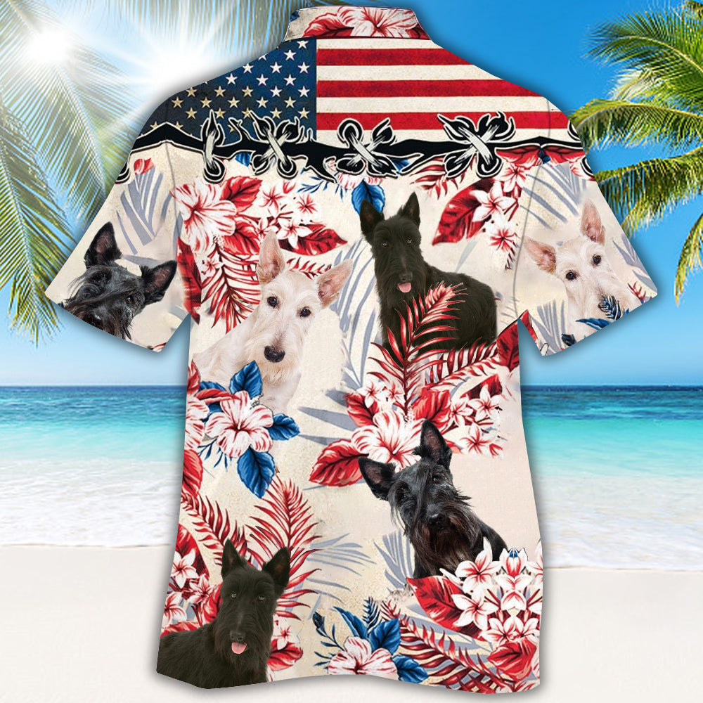 Scottish Terrier Hawaiian Shirt