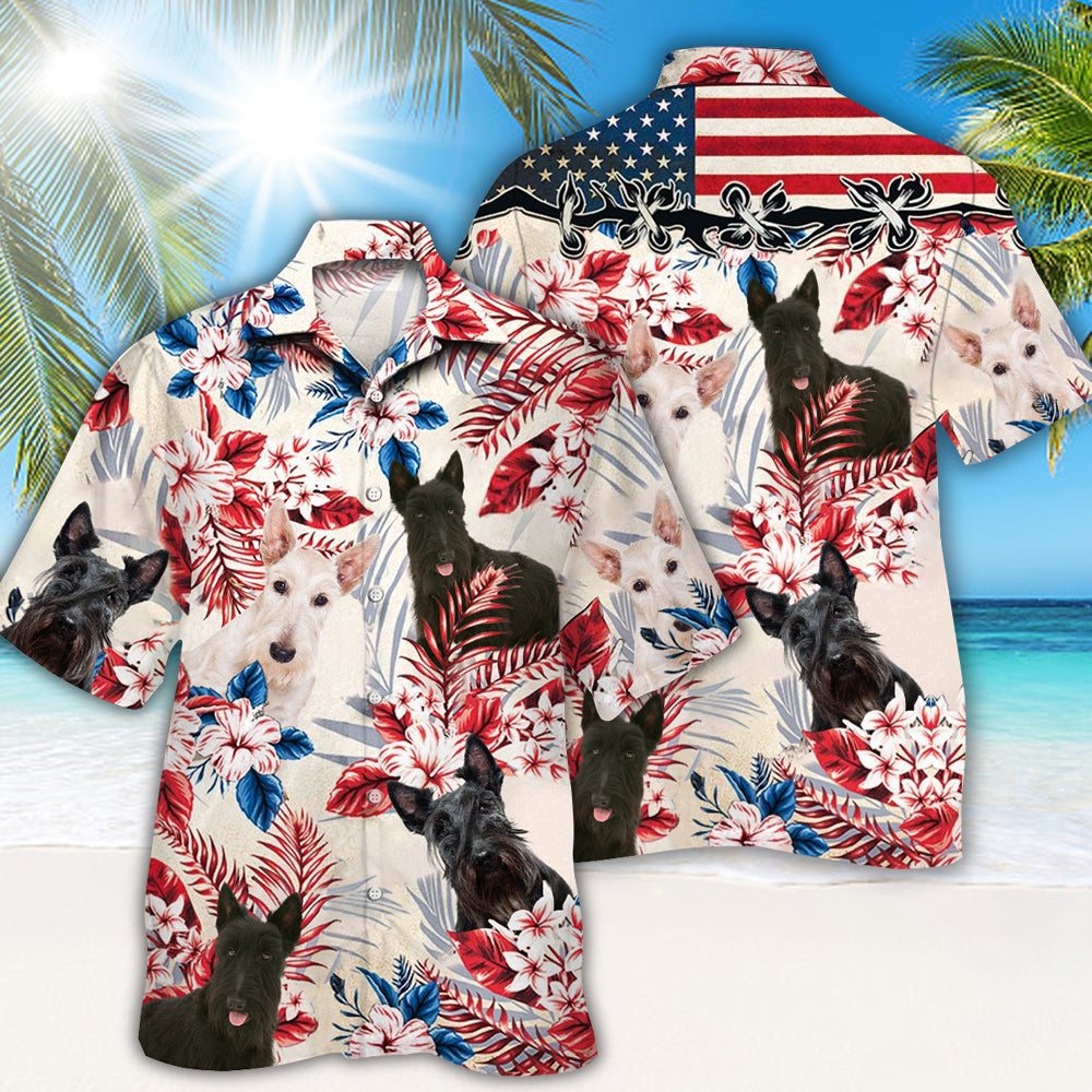 Scottish Terrier Hawaiian Shirt
