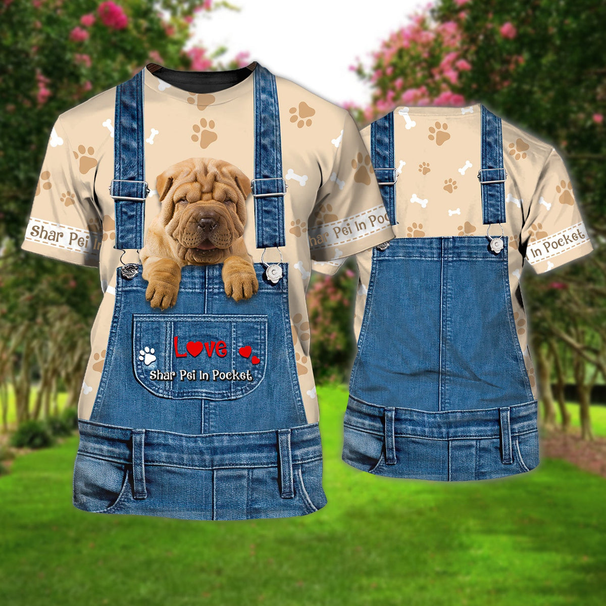Love Shar Pei Cute Unisex T-shirt