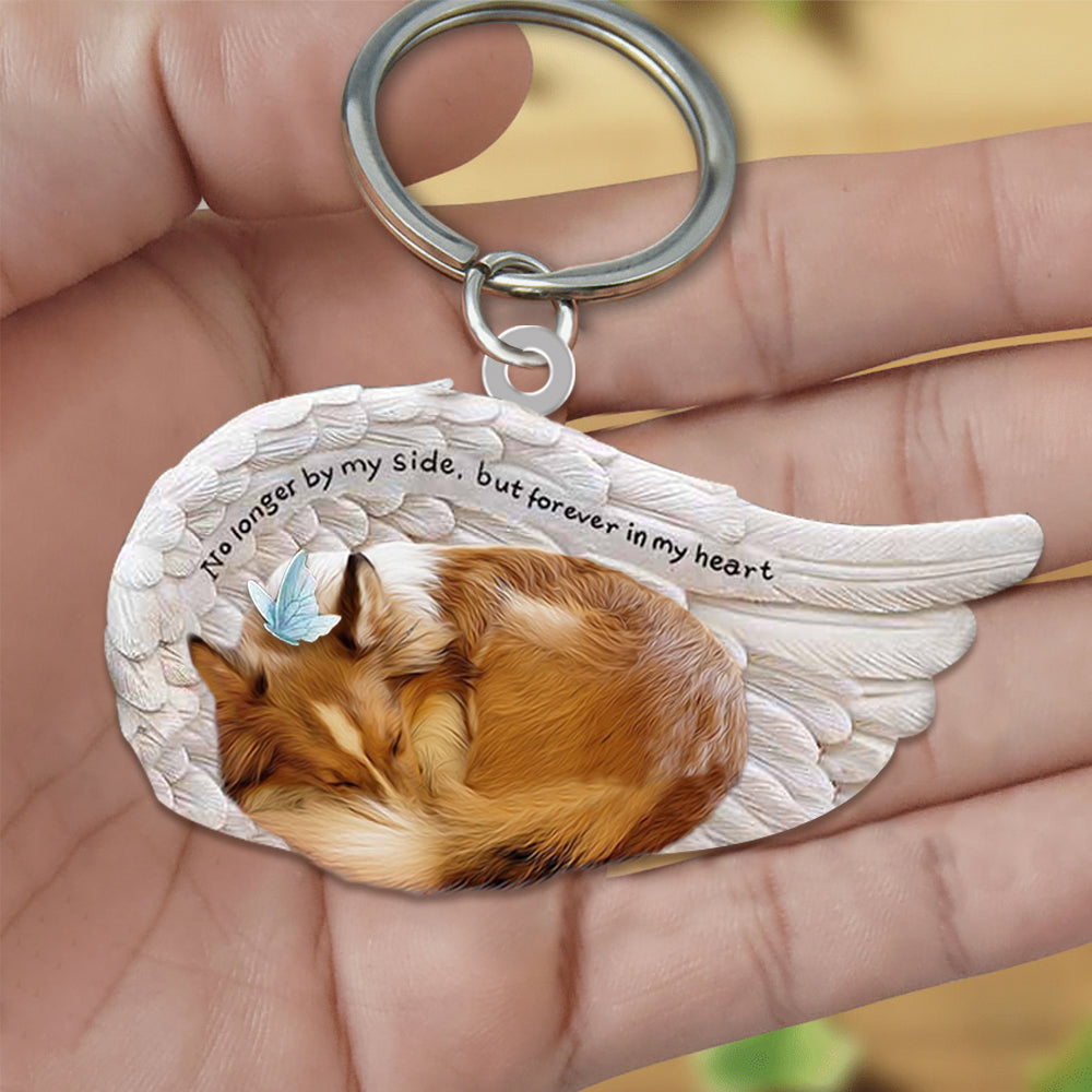 Sheltie Sleeping Angel - Forever In My Heart Acrylic Keychain