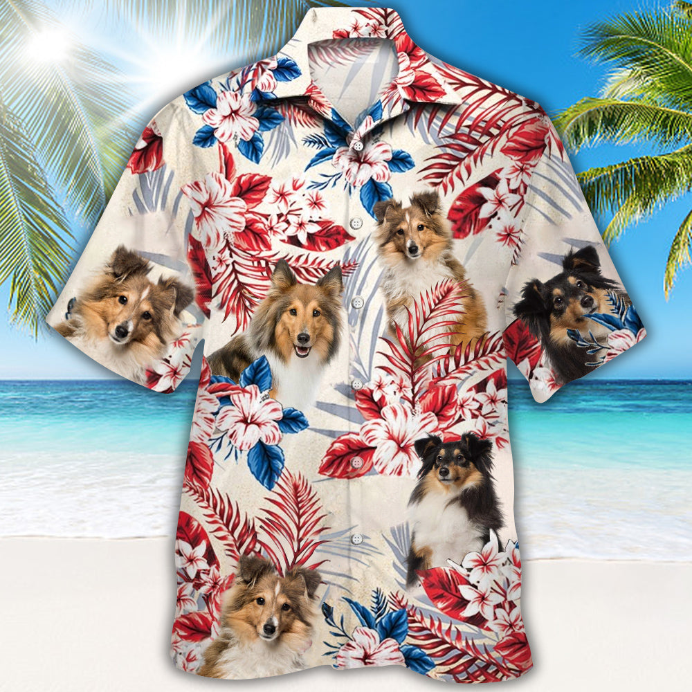 Shetland Sheepdog Hawaiian Shirt
