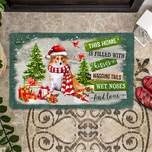 This Home Is Filled With Kisses/Shetland Sheepdog/Sheltie Doormat