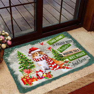This Home Is Filled With Kisses/Shetland Sheepdog/Sheltie Doormat