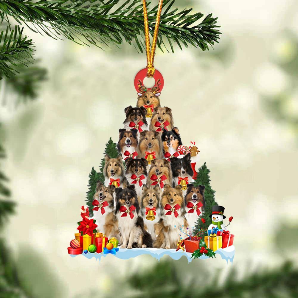 Shetland Sheepdog-Dog Christmas Tree Ornament