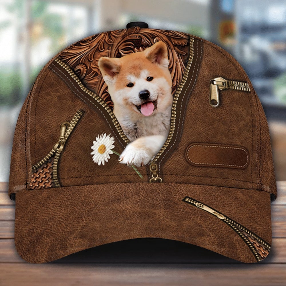 Shiba Inu Holding Daisy Unisex Cap
