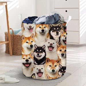 A Bunch Of Shiba Inus Laundry Basket