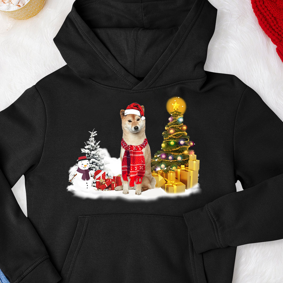 Unisex Merry Christmas Shiba inu Hoodie