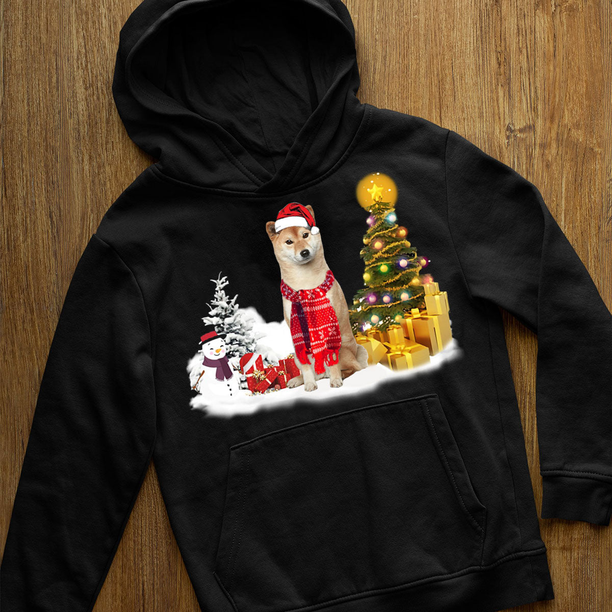 Unisex Merry Christmas Shiba inu Hoodie