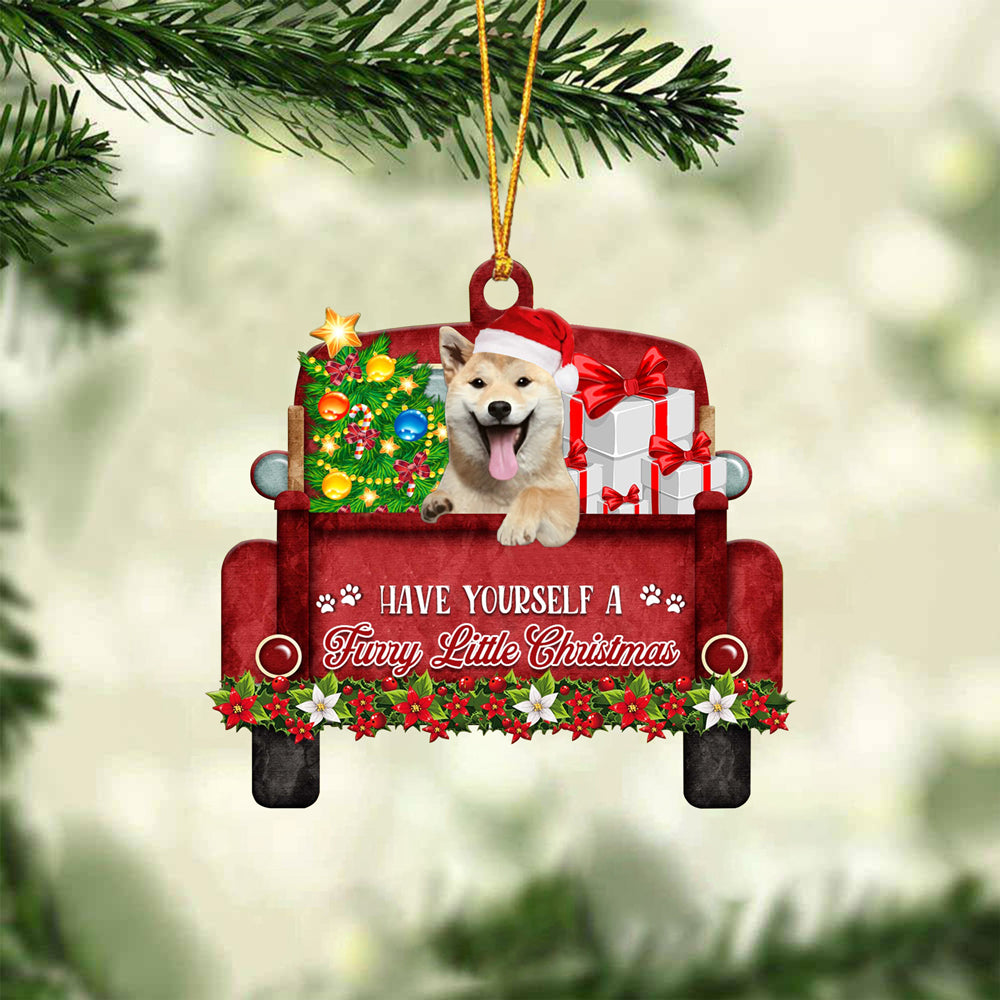 Shiba Inu06 Have Yourself A Furry Little Christmas Ornament