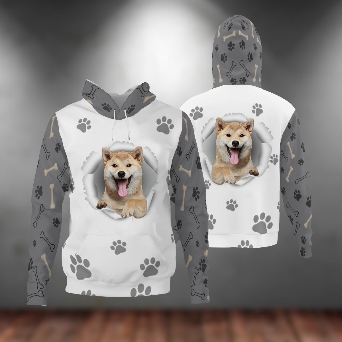 Shiba Inu-Paw Dog Unisex Hoodie